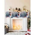thumbnail image 2 of Christmas Snowman Mantel Scarf Fireplace Decorations for Living Room, Xmas Tree Birds Snowflake Fireplace Mantel Scarf Cover Runner for Halloween/Thanksgiving/Christmas Decor 70"x17", 2 of 6
