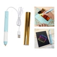 thumbnail image 4 of Bolígrafo de lámina caliente con cable USB Decoración de bricoje Bolígrafo de dibujo Punta de 1,5 mm Rollo de lámina caliente Conjuntos de de Azul Sunnimix juego de bolígrafos, 4 of 8