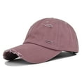 thumbnail image 4 of Fgnfyis MenÃ¢ÂÂS & WomenÃ¢ÂÂS Denim Retro Washed Peaked Cap, Solid Color Baseball Hat - Hats for Men, 4 of 4