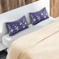 thumbnail image 6 of Satin Pillowcase Home Luxury Envelope Pillowcases Soft And Smooth White Navy Blue, 6 of 6