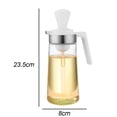 thumbnail image 2 of Gotero del aceite de silicona, cepillo de cristal 2 del silicón de la botella del dispensador del aceite de oliva en 1, 2 of 6