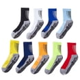 thumbnail image 5 of Elastic Anti-Shock Hygroscopic Thickened Towel Bottom Nylon Mid Tube Socks Stripe Soccer Socks Football Socks Sports Socks Men Women Socks ORANGE, 5 of 8