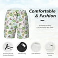 thumbnail image 3 of Haiem Frog Wear Chef Hat Mens Swim Trunks with Compression Liner 2 in 1 Swimming Shorts Stretch Swimwear Quick Dry,Board Shorts-XX-Large, 3 of 9