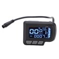 thumbnail image 2 of Electric LCD Display Meter, ABS 6 Core Water Proof Cable Electric LCD Display Panel Clear Lightweight  for 22.2mm Handlebars, 2 of 7