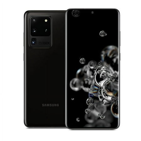 Samsung Galaxy S20 Ultra 5G SM-G988B/DS 128GB 12GB RAM GSM Unlocked - Cosmic Black