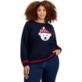 thumbnail image 1 of Tommy Hilfiger Chandail-Over pour Femmes, Bleu, Grande Taille, 1X, 1 of 1