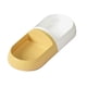 thumbnail image 5 of Tazón doble Sunnimix Cuenco elevado para gatos Blanco y Amarillo, 5 of 8
