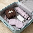 thumbnail image 4 of Feledorashia Sanitary Napkin Storage Bag, Portable Period Pouch, Heart Dots Fabric Mini Organizer, Compact Small Squares Makeup Purse with Double Zipper and Soft Quilted Design, 4 of 6