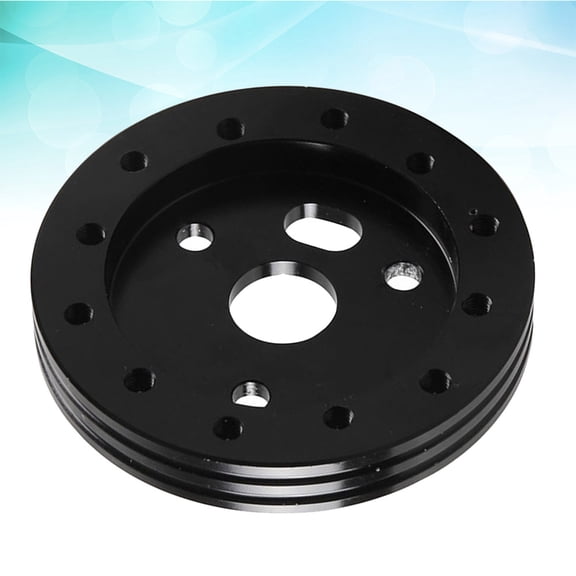 FONDOTIN 6 3 Steering Wheel Adapter Riser Quick Adapter For Wheel Durable Black For Enhanced Compatibility