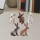 thumbnail image 5 of Figuras de juguete de granja de aprendizaje de Pascua Zulema 2x Figuras de conejito, 5 of 8