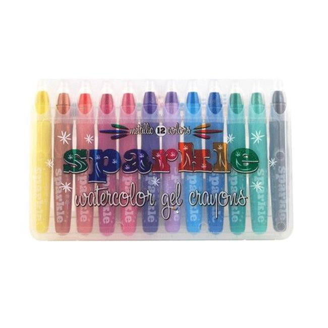 International Arrivals 13357 Sparkle Metallic Gel Crayons 12 per Pack