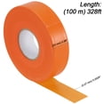 thumbnail image 5 of KINJOEK 10 Pcs 328 feet 1 inch Flagging Tape, Non-Adhesive Surveyor Marking Tape Marking Ribbon Roll, Orange, 5 of 6