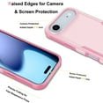 thumbnail image 6 of Military Grade Shockproof iPhone 17 Air Case,Dual Layer Full Body Protective Cover with Anti-Slip Grip & Raised Camera Heavy Duty Rugged Case- Pink, 6 of 6