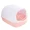 B Pink, variant on Kitty Sandbox Cat Litter Box Semi-enclosed Splashproof Cat Tray Cat Toilet Cleaning Basin Supplies Pet Toilet Kitten Tray Bedpan