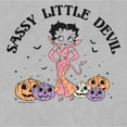 thumbnail image 2 of Men's Betty Boop Halloween Sassy Little Devil  Graphic Tee Silver 2X Large, 2 of 4