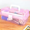 thumbnail image 3 of Caja de almacenamiento Macarena Estuche de almacenamiento multipropósito Rosa, 3 of 7