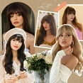 thumbnail image 5 of Natural Air Forehead Design Wig With Sideburns Synthetic Thickening Hair Extensions For Women Full Realistic, 5 of 8