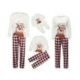 thumbnail image 4 of Wangscanis Family Matching Pajamas Set, O-Neck Long Sleeve Tops+ Long Pants, 4 of 9