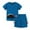 Blue, variant on LYMAYTER 2-8Y Baby Toddler Boys Summer Cartoon Cotton Shorts Outfit 2PCS Kids Short Sleeve T-Shirt Tee Tops Joggers Casual Shorts Set