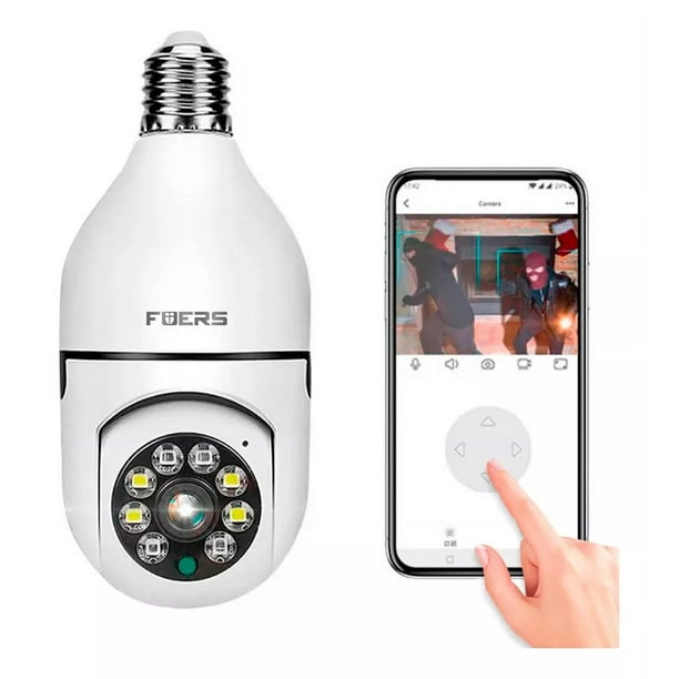 Cámara de seguridad Fuers Generic Cámara Color Blanco 360° on Led Visión Nocturna Alarma