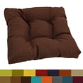 thumbnail image 2 of Blazing Needles Indoor/Outdoor Square Tufted Chair Cushion, 19" x 19", Merlot, 2 of 5