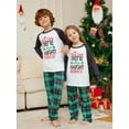 thumbnail image 3 of WIBACKER Kids Christmas Santa Naughty Pajamas Long Sleeve Holiday Pjs Set Toddler Boys Girls Xmas Jammies 2-14 Years, 3 of 8