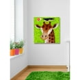 thumbnail image 5 of Marmont Hill - "Giraffe Blossom Ballad" by Janet Nelson Painting Print on Wrapped Canvas, 5 of 5