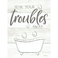 thumbnail image 2 of Boyer, Susie 15x18 White Modern Wood Framed Museum Art Print Titled - Soak Your Troubles Away, 2 of 4
