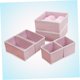 thumbnail image 5 of unbranded 1Jgo Caja Para Almacenamiento De Ropa Interior De Tela Rosa Con Antiarrugas Para El Dormitorio, 5 of 8