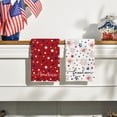 thumbnail image 3 of Sm:)e Stars and Firework America Patriotic 4th of July Kitchen Towels Dish Towels, 18x26 Inch Memorial Day Decoration, 3 of 6