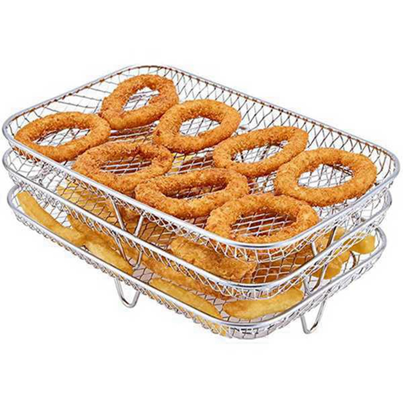 fryer rack Fryer Rack for Dual Airfryers Double Baskets Fryers