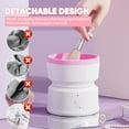thumbnail image 6 of Wiher Makeup Brush Cleaner,Electric Makeup Brush Washer Machine with 360° Fast Dry Deep Cleaning Silent Operation, Compact and Portable for All Size Brushes, Pink, 6 of 8