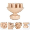 thumbnail image 6 of Wooden Massage Brush Mushroom Shaped Hairbrush for Scalp Relax Scalp Massager Hair Care, 6 of 8