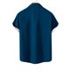 thumbnail image 4 of Mens Manga Corta Botón Abajo Camisas, Cuello de Vuelta Navidad Impresa Blusa, Top de Moda Casual, 4 of 4