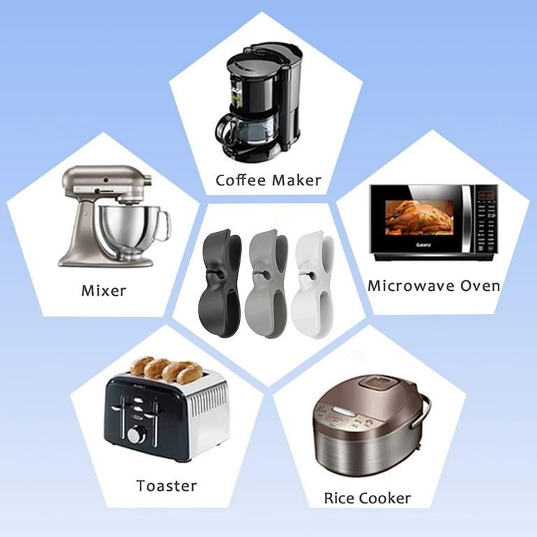  Newest Cord Organizer for Appliances Cord Winder Cord Holder  Cord Wrapper for Appliances Cord Wrap Appliance Cord Organizer Stick On  Mixer, Blender, Coffee Maker, Pressure Cooker and Air Fryer : Home