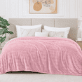 thumbnail image 1 of Cobija Tamaño Queen para Sofá, Sillón, Cama, Cobija de Cama Súper Suave de 230GSM a Rayas Beige para Oficina, Picnic, Viaje, Recámara, Cálida, Acogedora, Ligera, Decoración Del Hogar, Cobija para Tod, 1 of 7