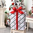 thumbnail image 1 of Christmas Chair Back Cover Cute Bow Gift Package  Restaurant Home Cartoon Chair Back Cover, 1 of 2