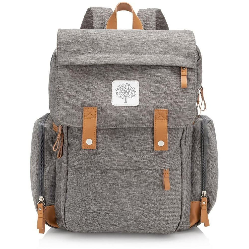 Parker Baby Diaper Backpack - Large Diaper Bag with Insulated Pockets, Stroller Straps and ...