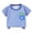 Blue, variant on Baby Little Boys Graphic Dinosaur Bear Planet Puppy Printed Cotton Crewneck Pullover Summer Short Sleeved T-Shirt (White, 110)