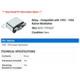 thumbnail image 2 of Relay - Compatible with 1952 - 1955 Kaiser Manhattan 1953 1954, 2 of 2