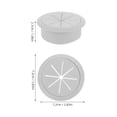 thumbnail image 2 of Luxshiny office desk wire hole grommet 4Pcs White ABS Plastic Round for Study Table Management, 2 of 8
