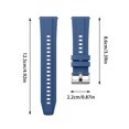 thumbnail image 3 of 22MM Color Silicone Sports Watch Band, Durable, Comfortable Wear, Universal Compatibility, Multiple Colors for Active Lifestyles, 3 of 4