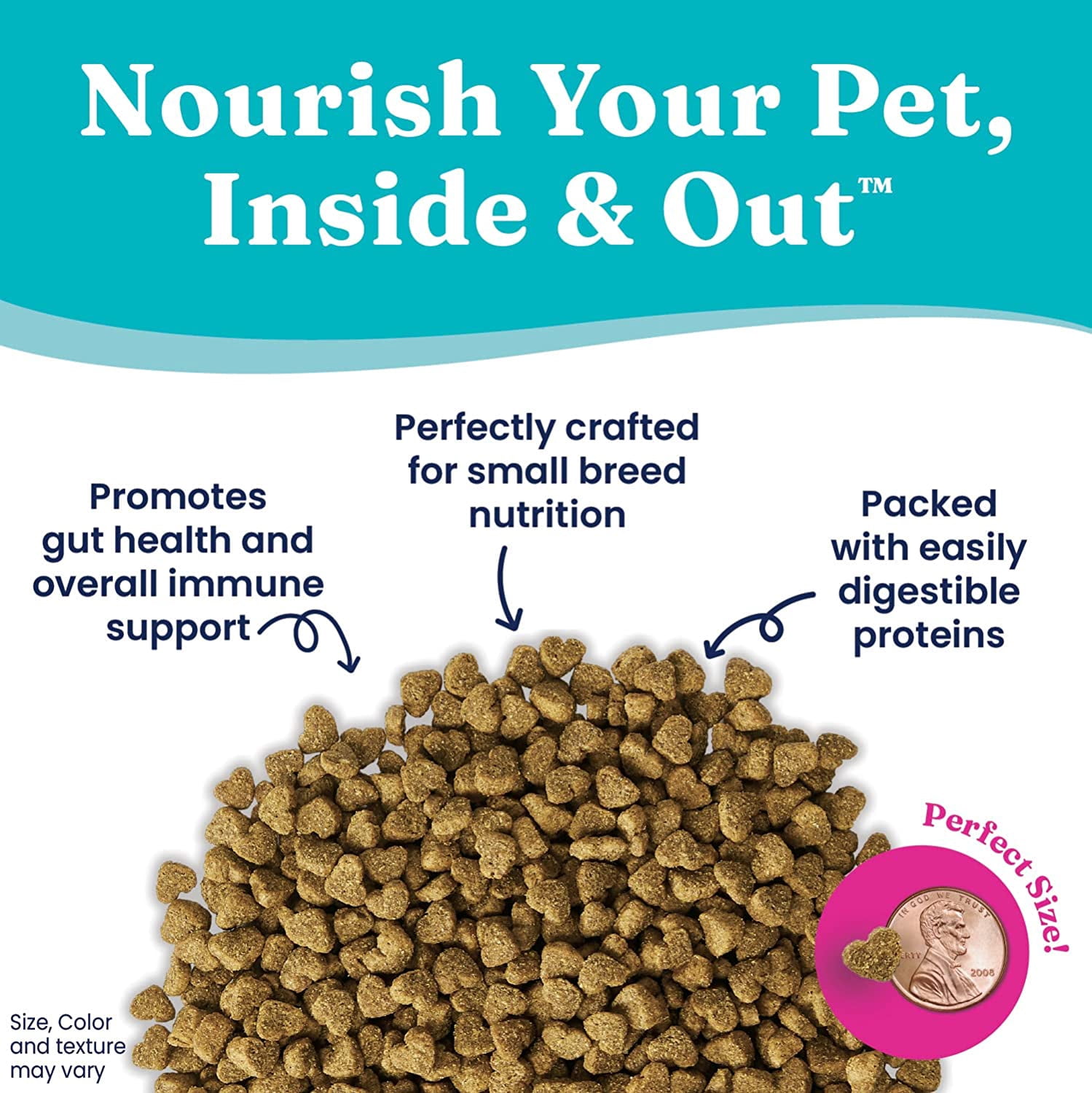 Solid Gold Mighty Mini Small Breed Dog Food, Dry Dog Food for Toy Breed for Gut Health & Sensitive Stomach Support, Beef 4 lb