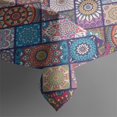 thumbnail image 2 of Boho Bohemia Flower Rectangle Tablecloth 60"x120",Waterproof Polyester Rectangle Table Cloth, Wipeable Spillproof Polyester Tablecloth for Dining, Camping, Indoor and Outdoor, 2 of 6