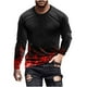 thumbnail image 2 of Blusas y camisas de manga larga con cuello redondo para hombre, blusas casuales de cuello redondo y manga larga, camisetas estampadas, blusas para hombre, 2 of 5