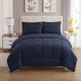 thumbnail image 2 of Set de edredón Sweet Home Collection de 7 piezas Navy Queen, 2 of 6