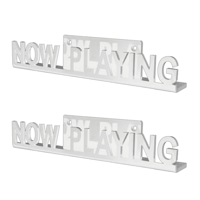 2X Support Mural pour Disques CD Présentoir à Vinyle Acrylique pour Décoration Intérieure Blanc