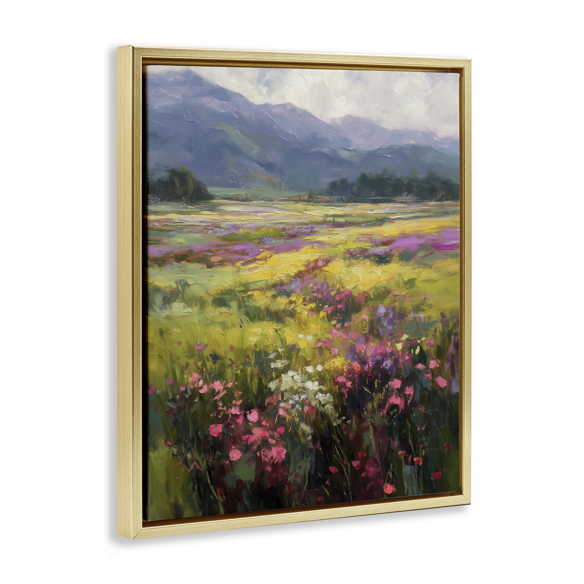 Stupell Industries Vast Horizon Of Flowers Gold Framed Floater Canvas Wall Art, design by Svetlana Aleynikova