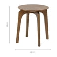 thumbnail image 3 of Mesa Lateral Para Sala Relan Mesa Auxiliar Escandinava Bora Café Oscuro, 3 of 7