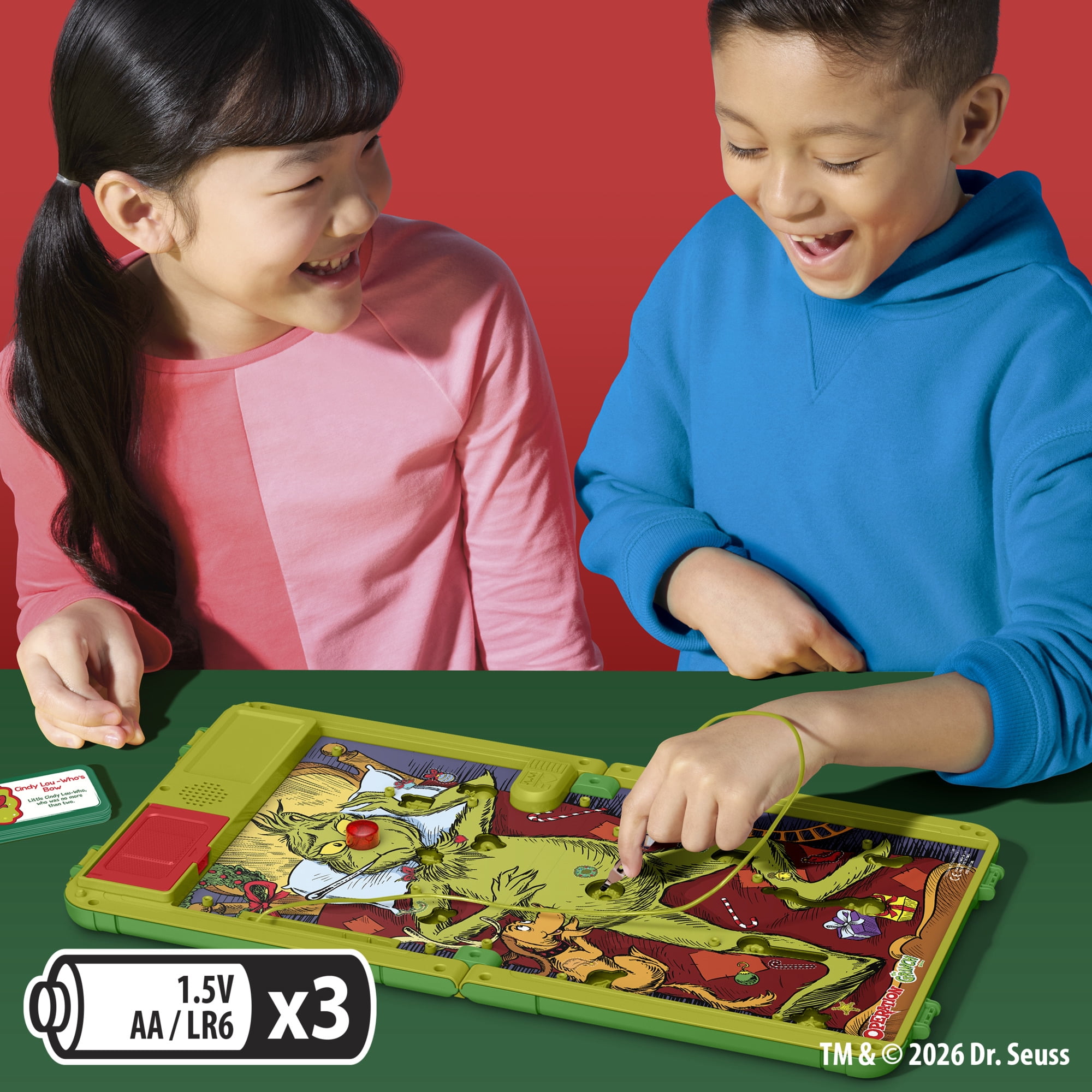 Operation: The Grinch Edition Board Game, Dr. Seuss for Kids, 1+ Players, Ages 6+ (Walmart Exclusive)